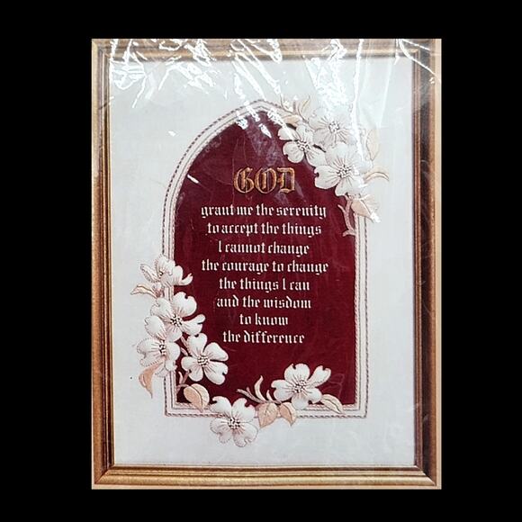 Vintage The Creative Circle Life Is Fragile/Serenity Prayer Needlework Kit - Picture 3 of 9